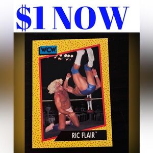 Ric Flair 1991 WWE WCW Rookie RC Wrestling Card